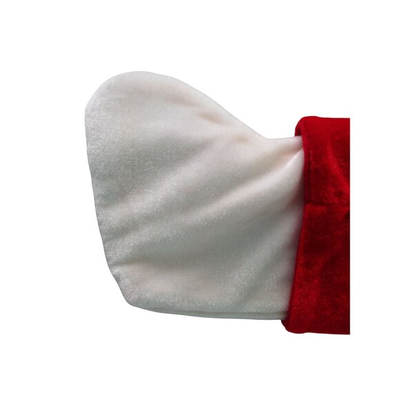 Small Decorative Velvet Christmas Stockings Embroidered Snowflake GUC Three - Picture 15 of 16